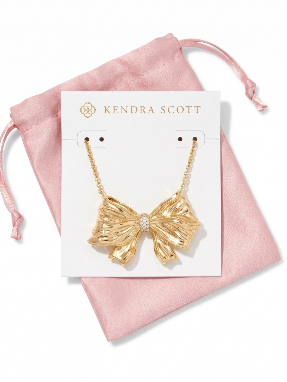 Kendra Scott Gold Bow Necklace